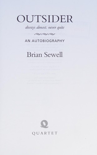 Cover for Outsider