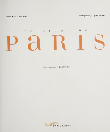 Cover for Fascinating Paris