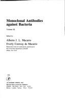 Cover for Monoclonal antibodies against bacteria