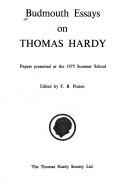 Cover for Budmouth essays on Thomas Hardy