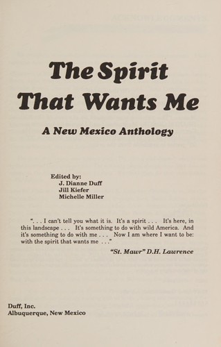 Cover for The Spirit that wants me