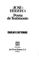 Cover for José Hierro, poeta de testimonio