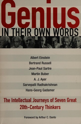 Cover for Genius--in their own words