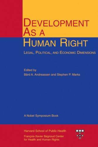 Cover for Development As a Human Right