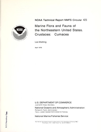 Cover for Marine flora and fauna of the Northeastern United States