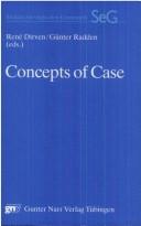 Cover for Concepts of case