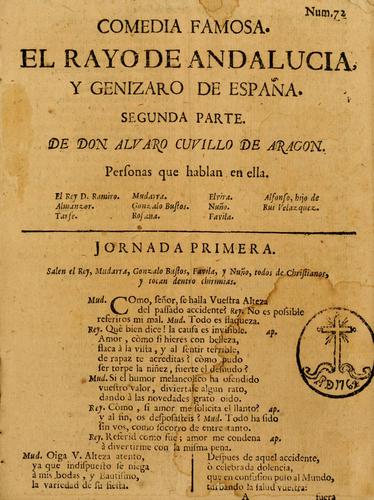 Cover for rayo de Andalucía y genizaro de España.