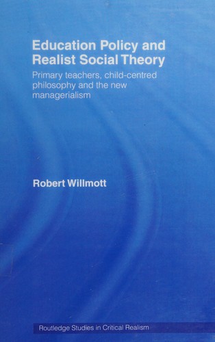 Cover for Education Policy and Realist Social Theory