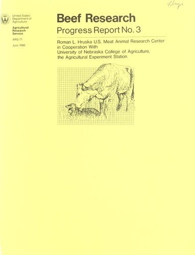 Cover for Beef research