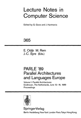 Cover for PARLE'89