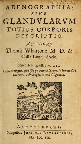 Cover for Adenographia