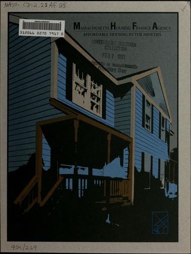 Cover for Affordable housing in the nineties