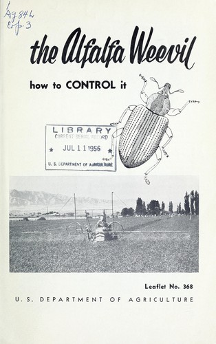 Cover for The alfalfa weevil