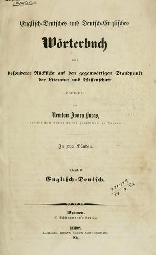 Cover for Englisch-deutsches und deutsch-englisches Wörterbuch