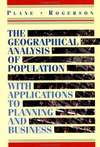 Cover for The geographical analysis of population