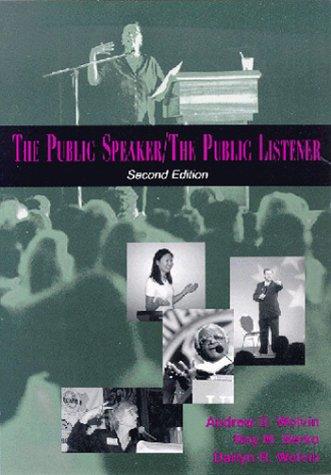 Cover for The public speaker/the public listener