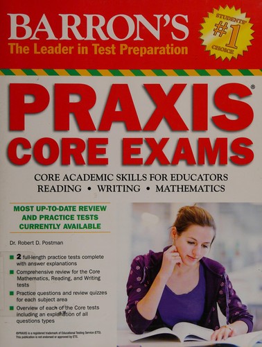 Cover for Barron's Praxis core exams