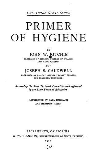 Cover for Primer of Hygiene
