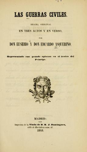Cover for Las guerras civiles