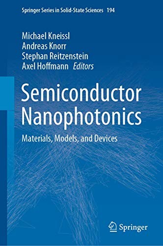 Cover for Semiconductor Nanophotonics