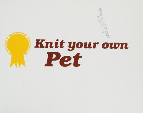 Cover for Knit your own pet