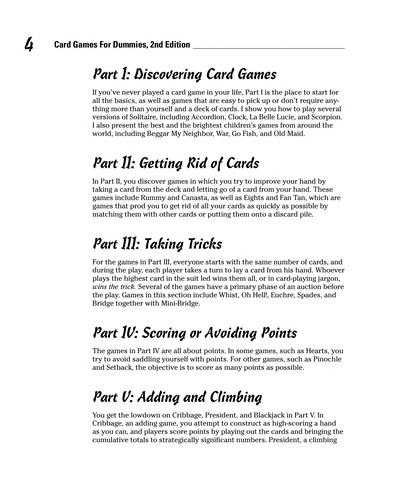 Cover for Card games for dummies