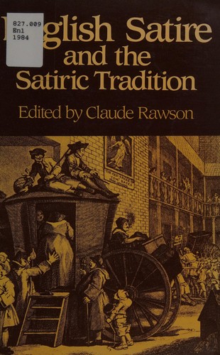 Cover for English satire and the satiric tradition