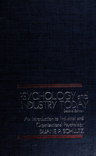 Cover for Psychology and industry today