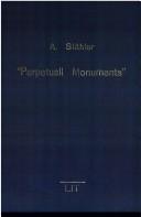 Cover for Perpetuall monuments