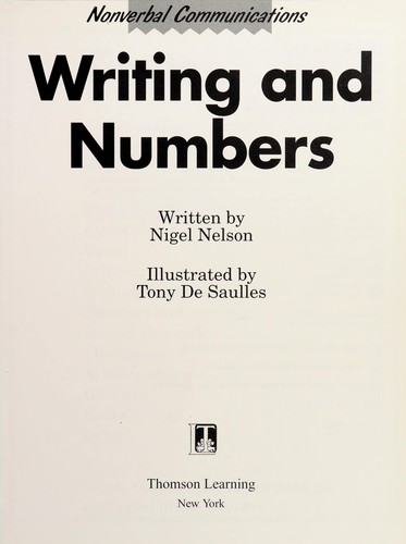Cover for Writing and numbers