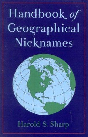 Cover for Handbook of Geographical Nicknames