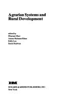 Cover for Agrarian systems and rural development
