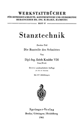Cover for Stanztechnik