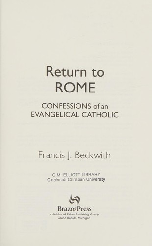 Cover for Return to Rome