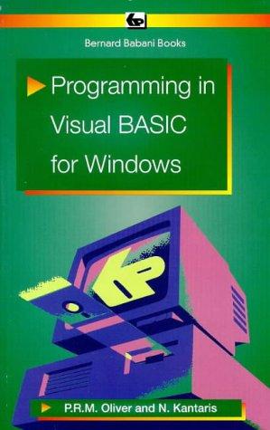 Cover for Programming in Visual Basic for Windows (BP)