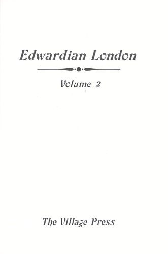 Cover for Edwardian London Volume 4 (Besant's History of London)
