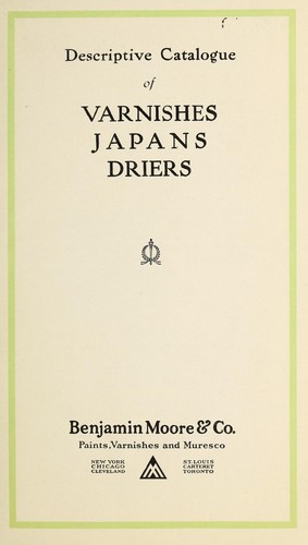 Cover for Varnishes, japans, driers