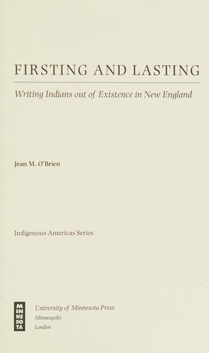 Cover for Firsting and lasting