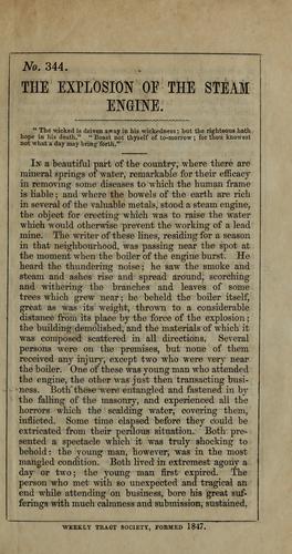 Cover for The explosion of the steam engine