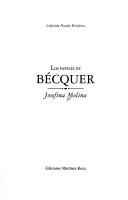 Cover for Los papeles de Bécquer