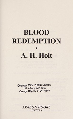 Cover for Blood redemption