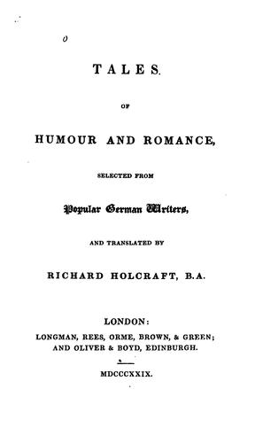 Cover for Tales of humour and romance