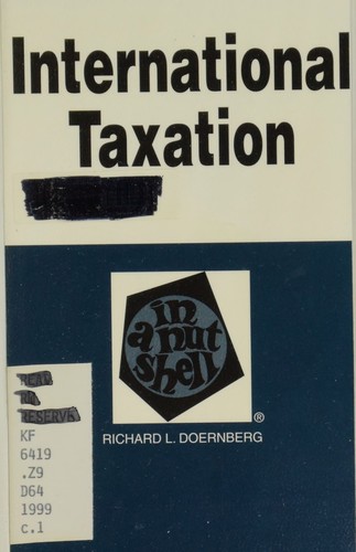 Cover for International taxation in a nutshell