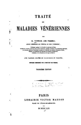 Cover for Traité des maladies vénériennes