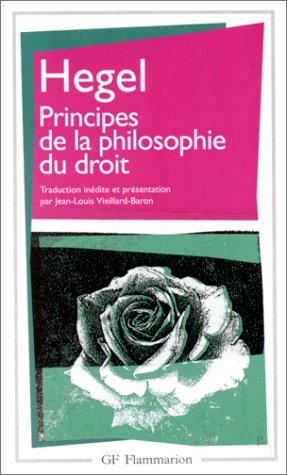 Cover for Principes de la philosophie du droit