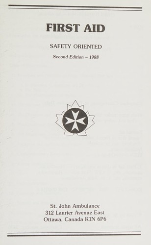 Cover for First aid, safety oriented.