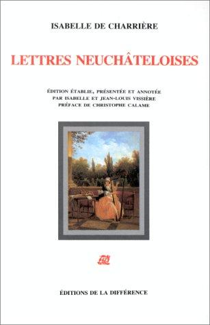 Cover for Lettres neuchâteloises
