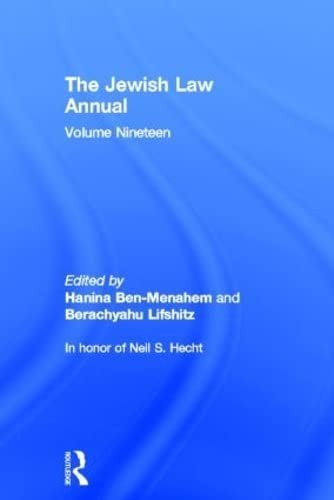 Cover for Jewish Law Annual