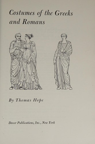 Cover for Costumes of the Greeks and Romans