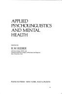 Cover for Applied psycholinguistics and mental health